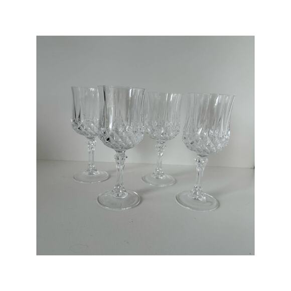 Vintage wine glass in the Longchamp pattern by Cristal D'Arques-Durand, single - Picture 6 of 8